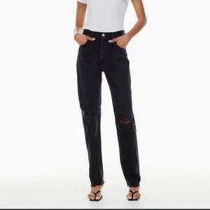 AGOLDE Cherie straight jeans in distortion size 29 30 black